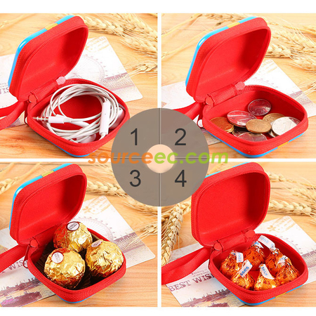 Customization Tin Plate Zipper Coin Purse Corporate Gifts