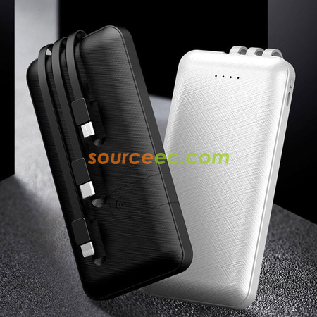 Customization 10000mAh Power Bank with In-Built Type C / Micro / Lightning Corporate Gifts