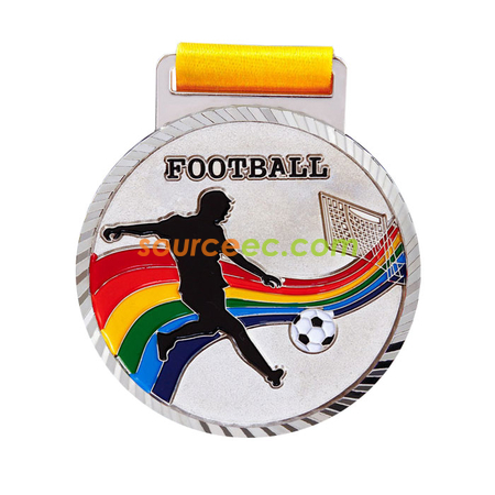 Customization Colorful Football Medal Corporate Gifts