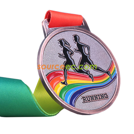 Customization Colorful Running Medal Corporate Gifts
