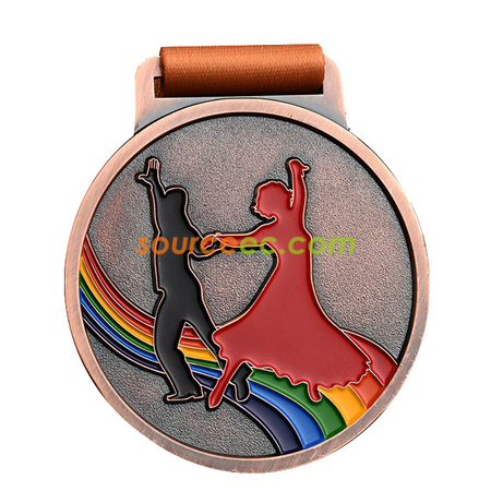 Customization Colorful Dance Competition Medal Corporate Gifts