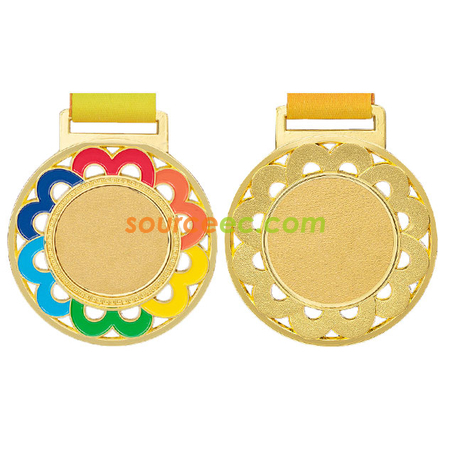 Colorful Flower Medal