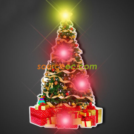 Customization Christmas LED Badge Corporate Gifts