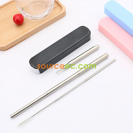 Customization Retractable Stainless Steel Straw Corporate Gifts