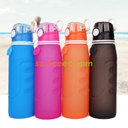 Customization Silicone Folding Water Bottle Corporate Gifts