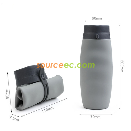 Customization Silicone Folding Water Bottle Corporate Gifts