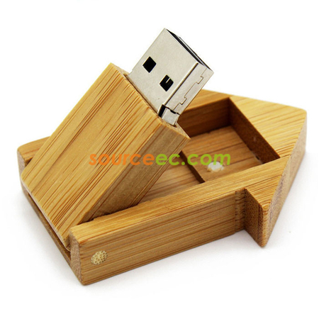 Customization House-shape Wooden USB Flash Drive Corporate Gifts