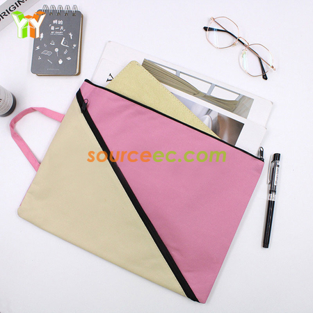 Customization Portable Two-zipper File Bag Corporate Gifts