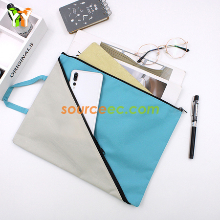 Customization Portable Two-zipper File Bag Corporate Gifts