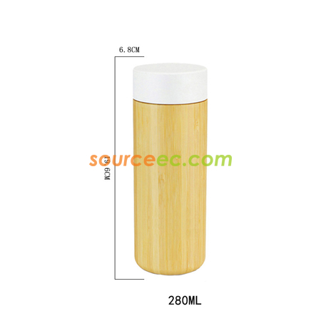 Customization Stainless Steel Cup With Bamboo Shell Corporate Gifts