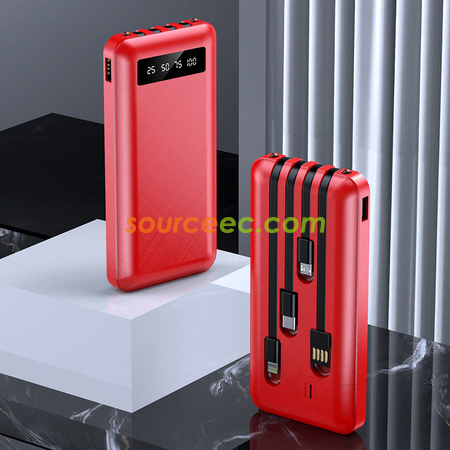 Customization 10000mAh Power Bank with In-Built Type C / Micro / Lightning Corporate Gifts