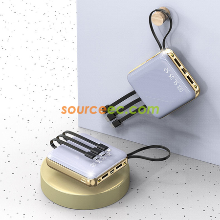 Customization 10000mAh Power Bank with In-Built Type C / Micro / Lightning Corporate Gifts