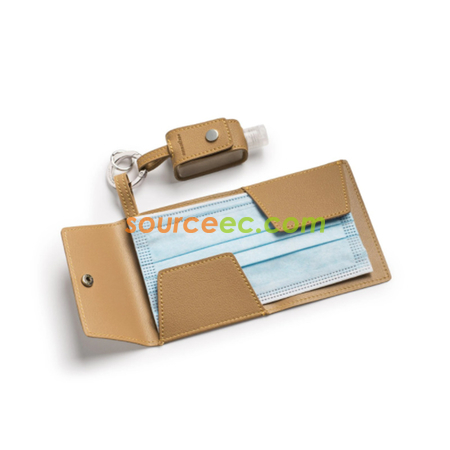 Customization PU Storage Bag For Hand Sanitizer And Mask Corporate Gifts