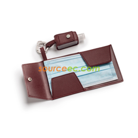 Customization PU Storage Bag For Hand Sanitizer And Mask Corporate Gifts