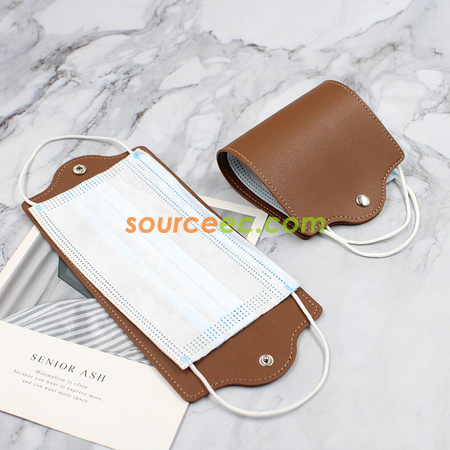 Customization PU Folding Mask Storage Clip Corporate Gifts