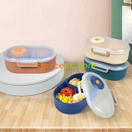 Customization Solid Color 1000ml Large Capacity Lunch box Corporate Gifts