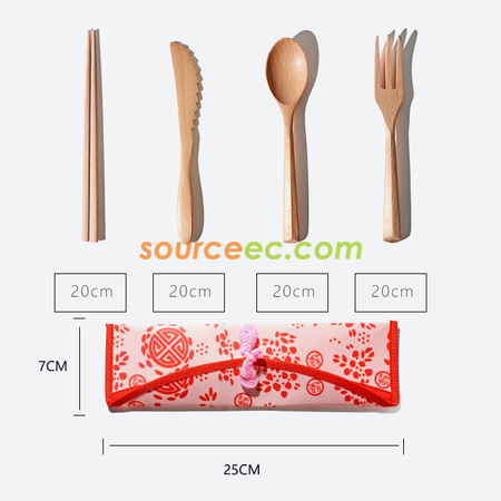 Customization Eco-friendly Tableware with Paper Bag Corporate Gifts