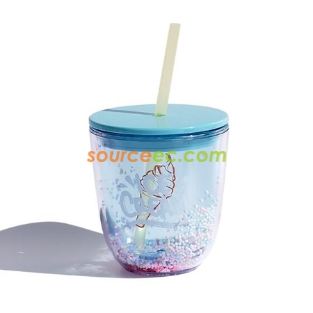 Customization Plastic Straw Cup Corporate Gifts