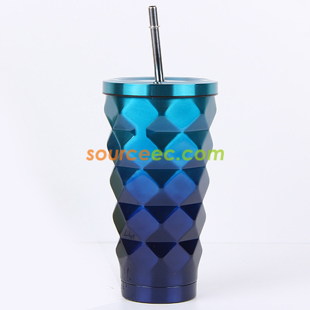 Customization 500ML Stainless Steel Coffee Thermos with Straw Corporate Gifts