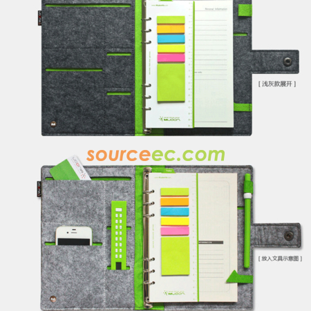 Customization Felt Notebook Corporate Gifts