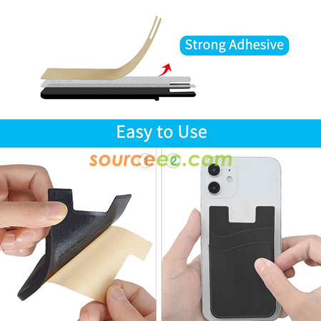 Customization Double Layer Silicone Phone Card Holder Corporate Gifts