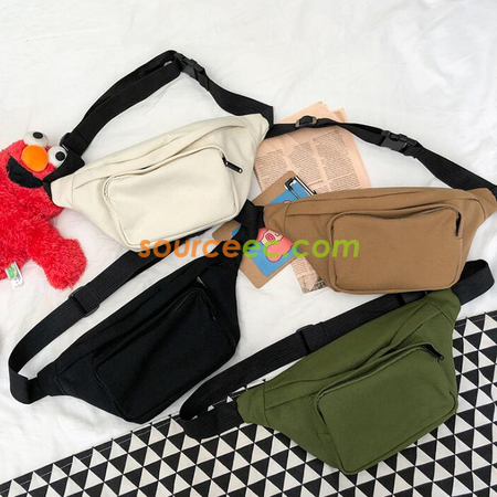 Customization Zip Canvas Belt Bag Corporate Gifts