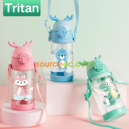Customization Tritan Children's Straw Strap Cup Corporate Gifts