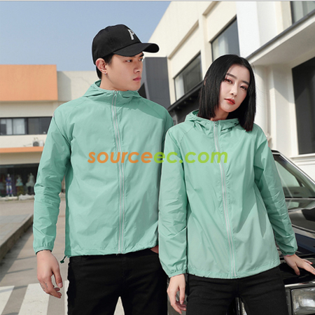 Customization New Stowable Lightweight Sunscreen Windbreaker Corporate Gifts