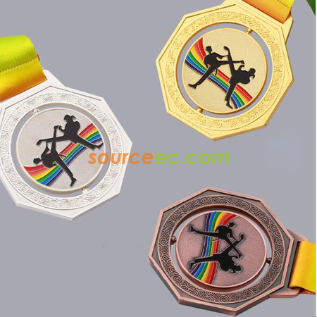 Customization Rotating Taekwondo Medal Corporate Gifts