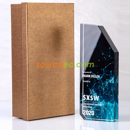 Customization 立方幻彩水晶獎座 Corporate Gifts