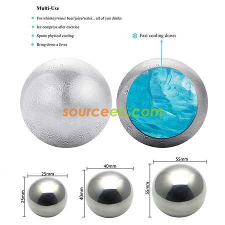 Customization Reusable Stainless Steel Ice Cube Corporate Gifts