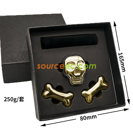 Customization Stainless Steel Bone Metal Ice Cubes Corporate Gifts