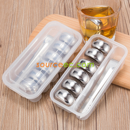 Customization Round Metal Ice Cubes Corporate Gifts