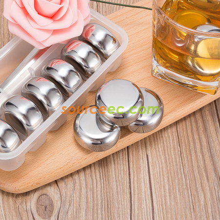 Customization Round Metal Ice Cubes Corporate Gifts