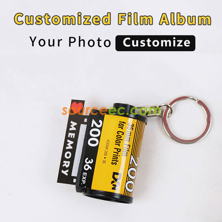 Customization Custom Film Photo Album with Key Ring Corporate Gifts