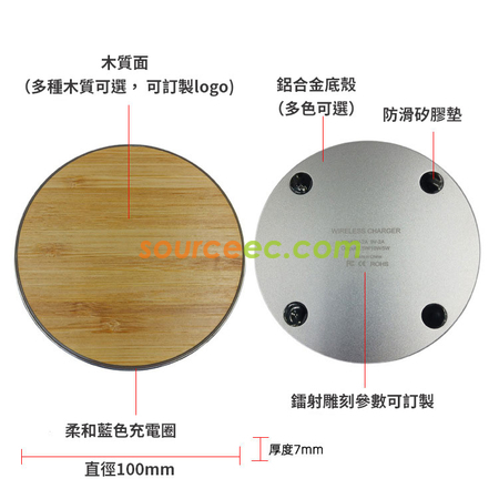 Customization Round Wireless Charger Corporate Gifts