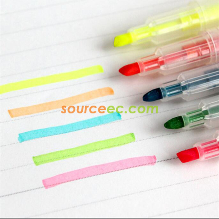 Customization Erasable Double-Headed Highlighter 5-Color Set Corporate Gifts