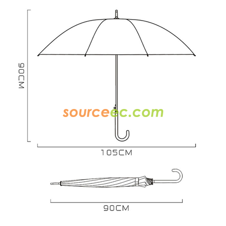 Customization Straight Umbrella Corporate Gifts