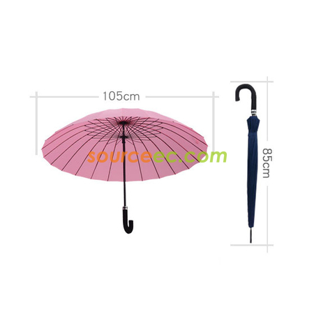 Customization Water Activated Color Changing Flower Print Straight Umbrella Corporate Gifts