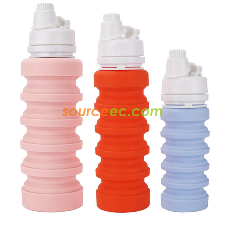Customization Silicone Folding Handy Sports Water Bottle Corporate Gifts