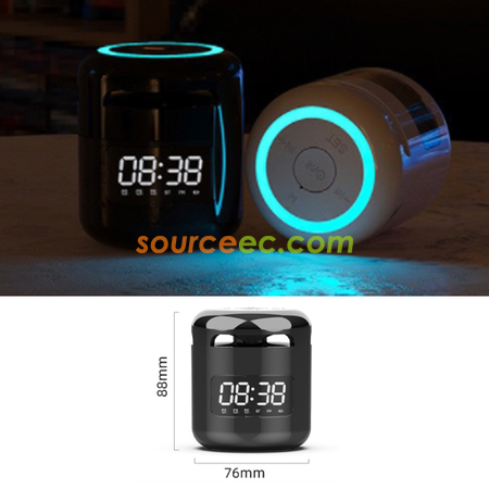 Customization Bluetooth Speaker  With Clock Corporate Gifts