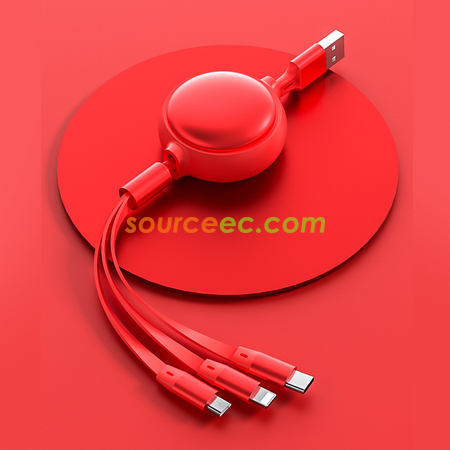 Customization Makaron Three In One Telescopic Data Line Corporate Gifts