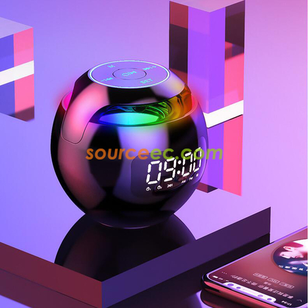 Customization Round Colorful Clock Bluetooth Speaker Corporate Gifts