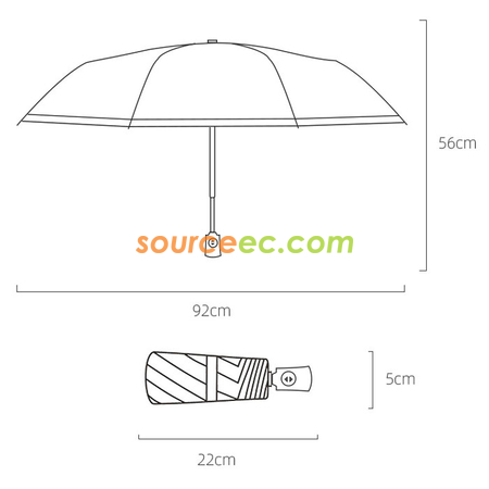 Customization Five-folding Umbrella Corporate Gifts