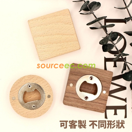 Customization Magnetic Wooden Bottle Opener Corporate Gifts