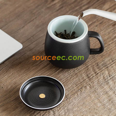 Customization Ceramic Cup With Infuser Corporate Gifts