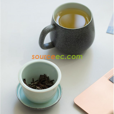 Customization Ceramic Cup With Infuser Corporate Gifts