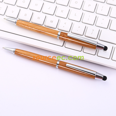 Customization Touch Screen Bamboo Ballpoint Pen Corporate Gifts