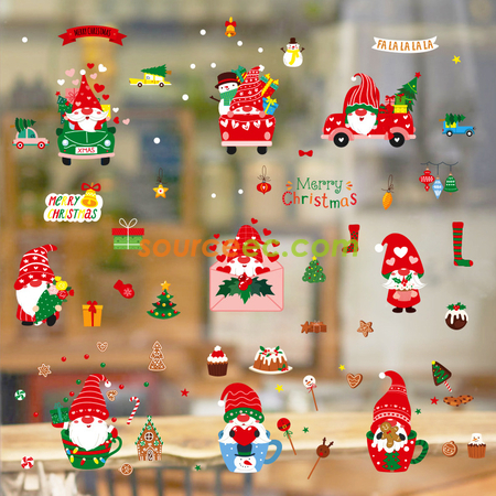 Customization Christmas Static Stickers Corporate Gifts