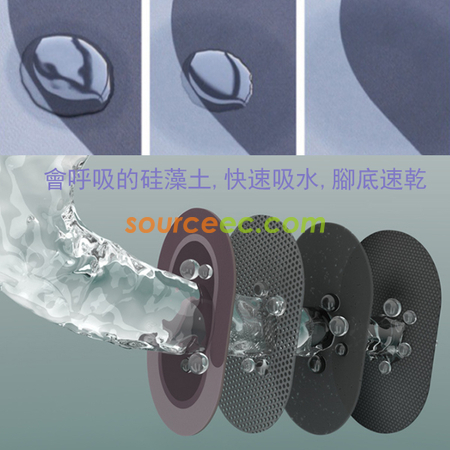 Customization Diatomaceous Earth Absorbent Fast Drying Bath Mat Corporate Gifts